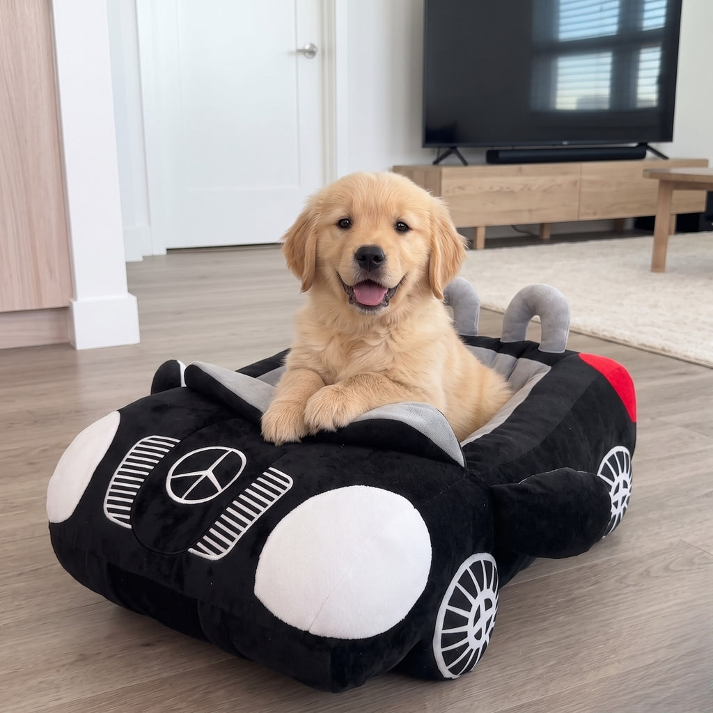 Cruiser Cozy™ Car-Shaped Pet Bed – Ultra-Soft Plush Sofa Bed for Dogs & Cats