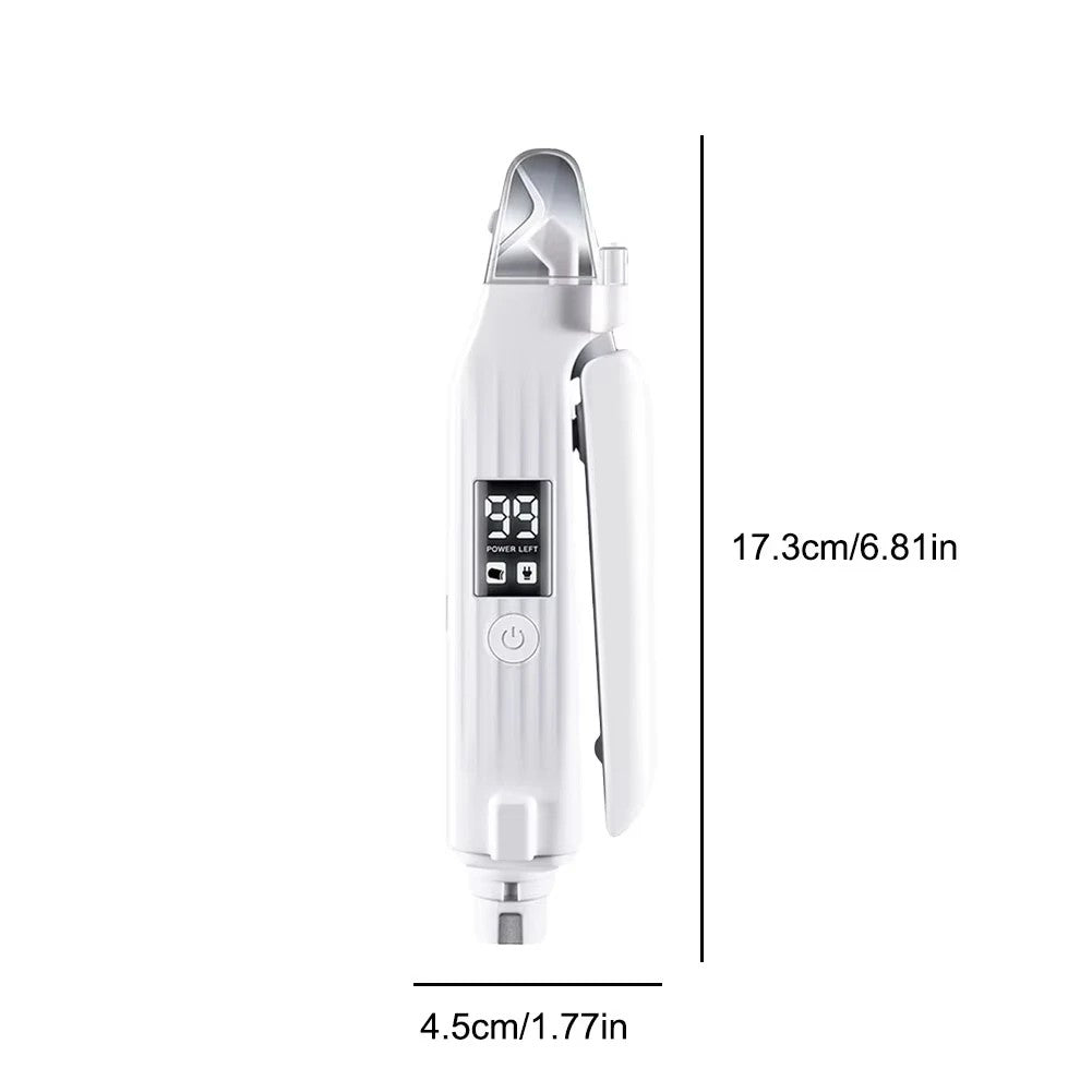 PawGlow™ 2 in 1 Electric Pet Nail Trimmer with LED Lights Pet Nail Grinder Dog Nail Trimmer and Grinder for Small Medium Large Dogs/Cats