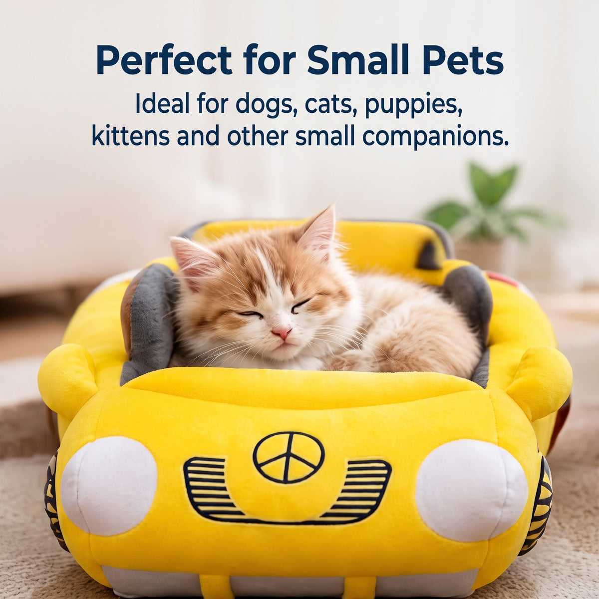Cruiser Cozy™ Car-Shaped Pet Bed – Ultra-Soft Plush Sofa Bed for Dogs & Cats