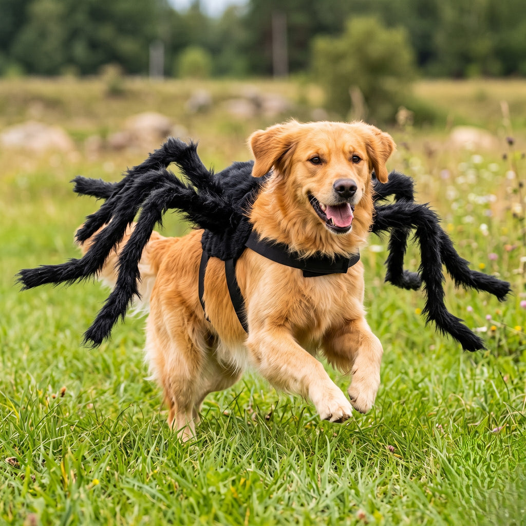 Realistic Furry Spider Pet Costume – Halloween Outfit for Cats & Dogs