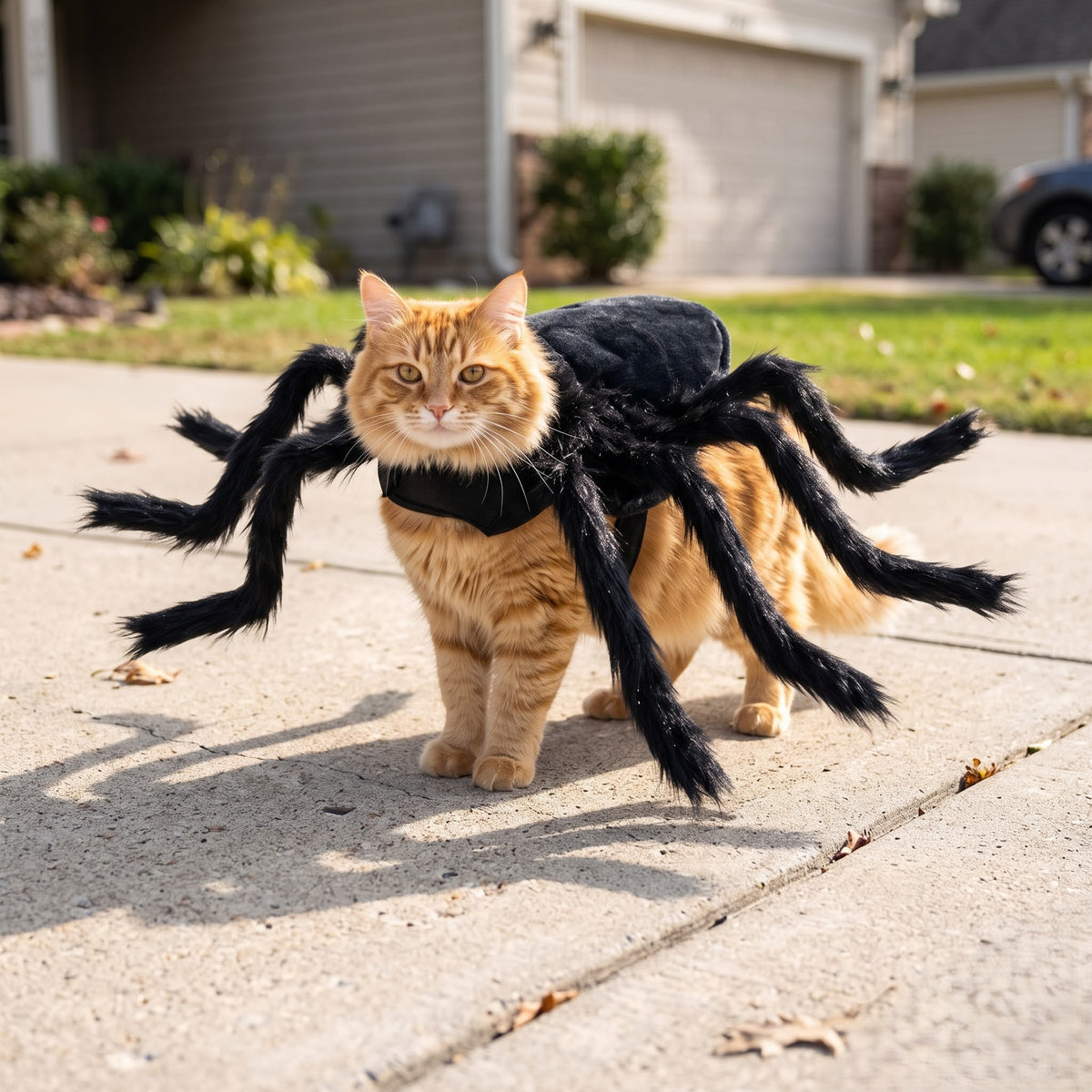 Realistic Furry Spider Pet Costume – Halloween Outfit for Cats & Dogs