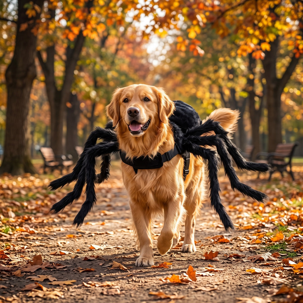 Realistic Furry Spider Pet Costume – Halloween Outfit for Cats & Dogs